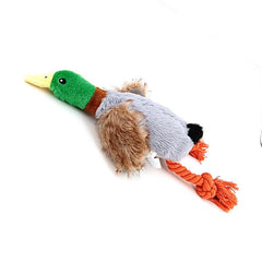 Plush Duck Sound Toy for Teething Dogs