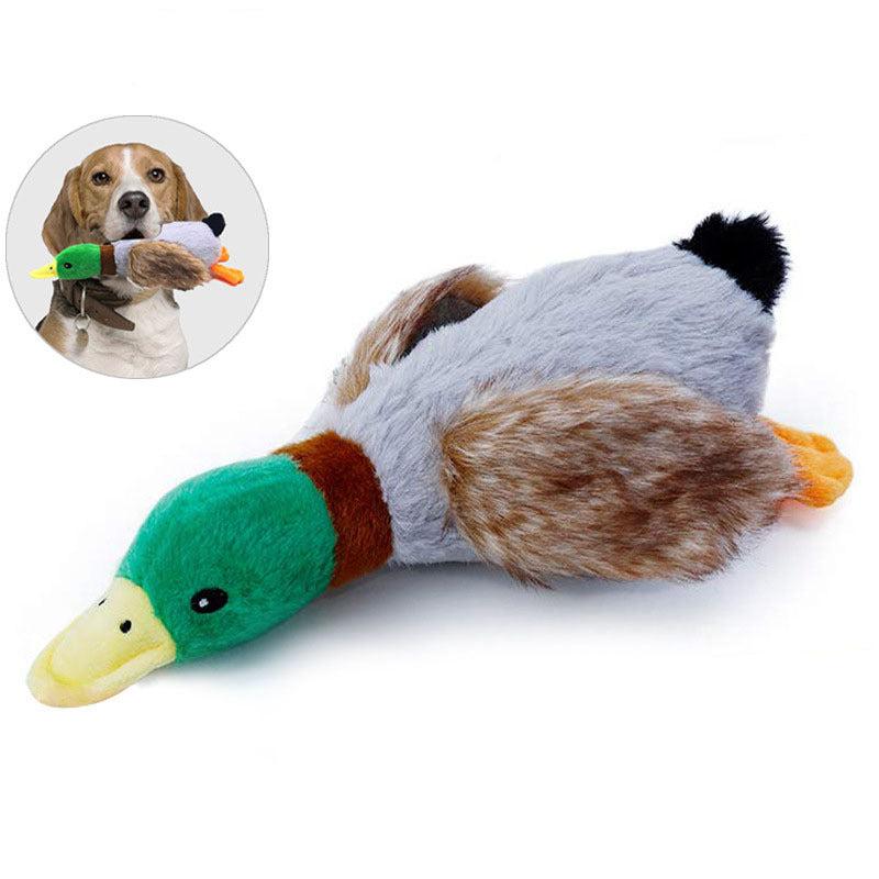 Plush Duck Sound Toy for Teething Dogs