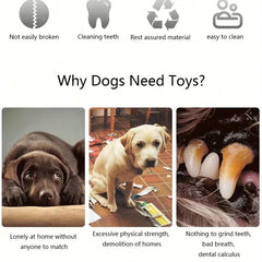 Interactive Plush Dog Toy Cartoon Shape for Chew and Teeth Training