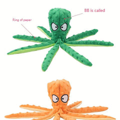 Octopus Dog Toy Plush Chew Toy for Small Medium Dog