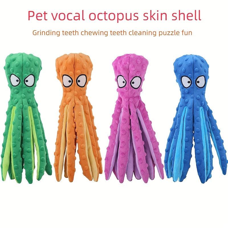 Octopus Dog Toy Plush Chew Toy for Small Medium Dog