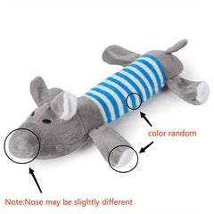 Pet Grinding Teeth Squeaky Plush Toy Durable Chew Toy For Dog