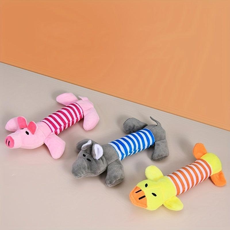 Pet Grinding Teeth Squeaky Plush Toy Durable Chew Toy For Dog
