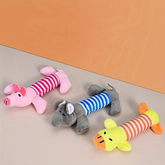 Pet Grinding Teeth Squeaky Plush Toy Durable Chew Toy For Dog