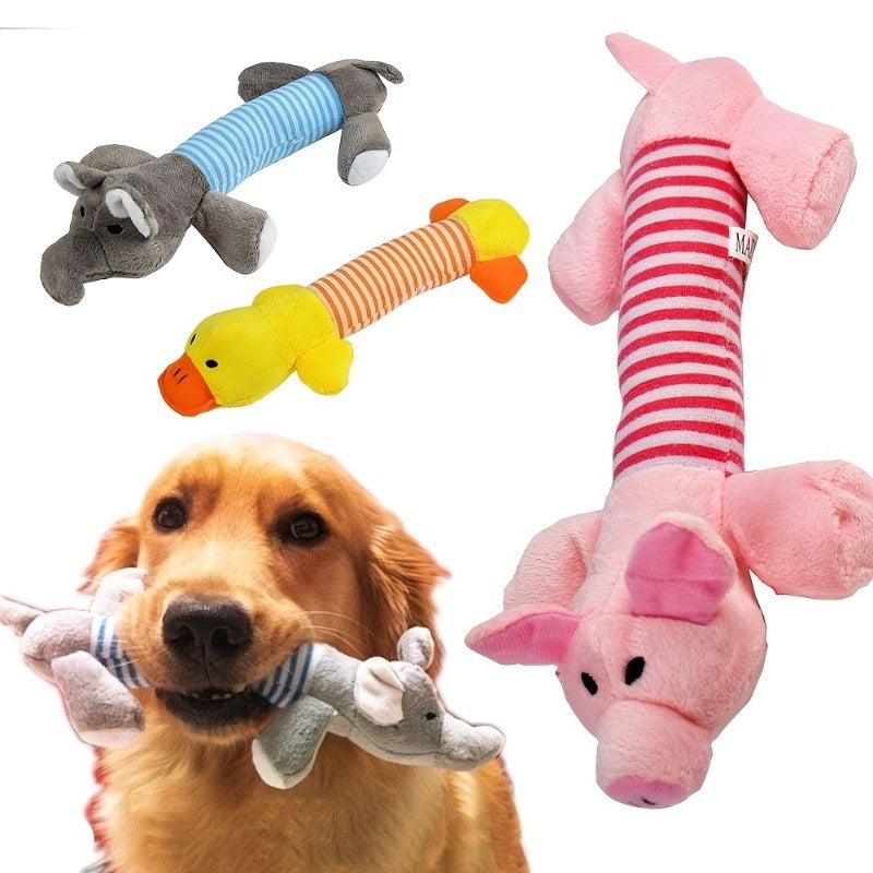 Pet Grinding Teeth Squeaky Plush Toy Durable Chew Toy For Dog