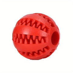 Pet Toy Dog Molar Ball Chew Resistant Rubber Teeth Leak Proof