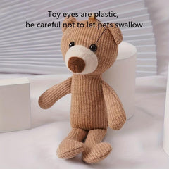 Cute Bear Plush Dog Chew Toy for Small and Medium Dogs