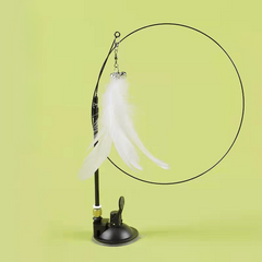 Interactive Cat Toy with Feather Teaser Bells and Spacers