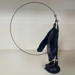 Interactive Cat Toy with Feather Teaser Bells and Spacers