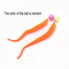 Interactive Cat Worm Ball 1pc Magic Worm Ball Toy For Indoor Fun