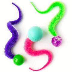 Interactive Cat Worm Ball 1pc Magic Worm Ball Toy For Indoor Fun