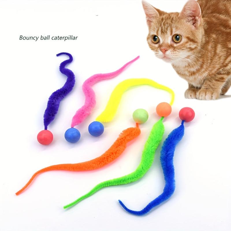 Interactive Cat Worm Ball 1pc Magic Worm Ball Toy For Indoor Fun