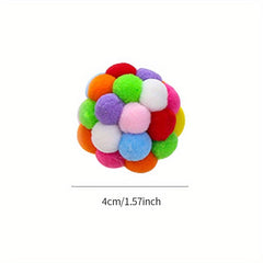 Colorful Bouncy Balls Cat Toys for Interactive Fun