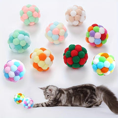 Colorful Bouncy Balls Cat Toys for Interactive Fun