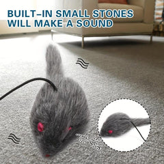Interactive Plush Cat Teaser Toy Retractable Wand Cage Hanging Exercise Play