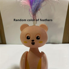 Interactive Cat Toy Tumbler Ball & Feather Stick