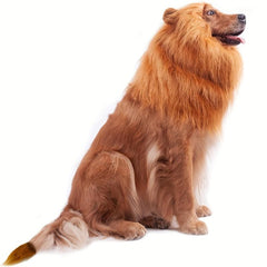 Lion Mane Dog Costume Realistic & Funny Lion Wig for Halloween Christmas Party