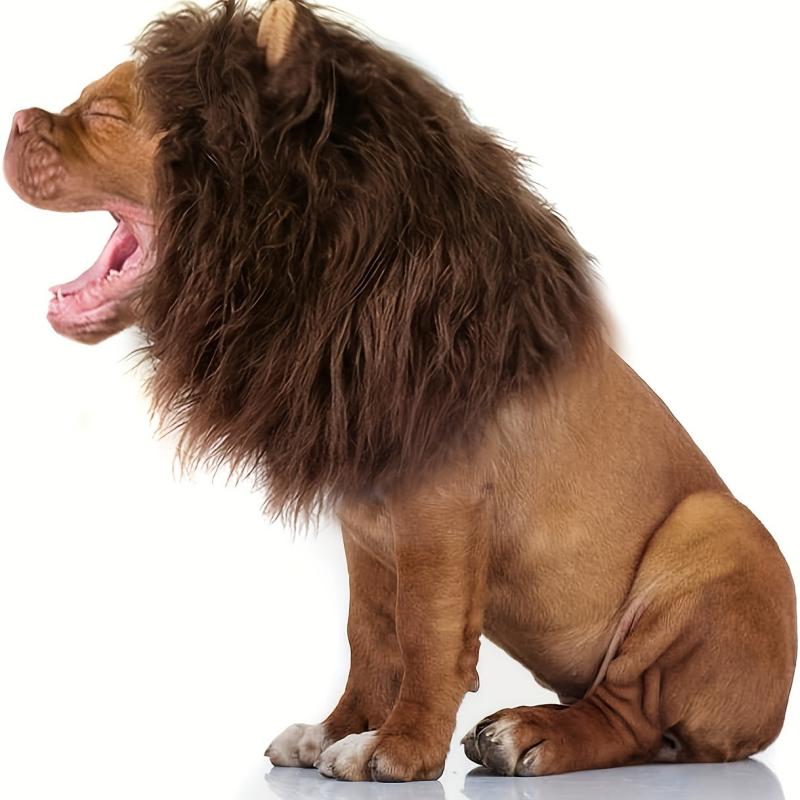 Lion Mane Dog Costume Realistic & Funny Lion Wig for Halloween Christmas Party