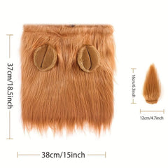 Lion Mane Dog Costume Realistic & Funny Lion Wig for Halloween Christmas Party