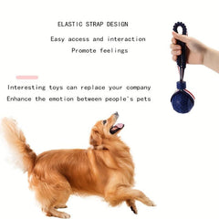 Pet Supplies Dog Toy Bite Resistant Ball Elastic Rope Trainer Ball