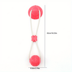 Pet Supplies Dog Toy Bite Resistant Ball Elastic Rope Trainer Ball