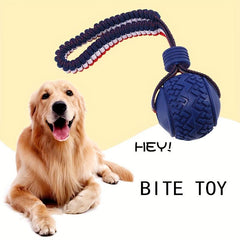 Pet Supplies Dog Toy Bite Resistant Ball Elastic Rope Trainer Ball