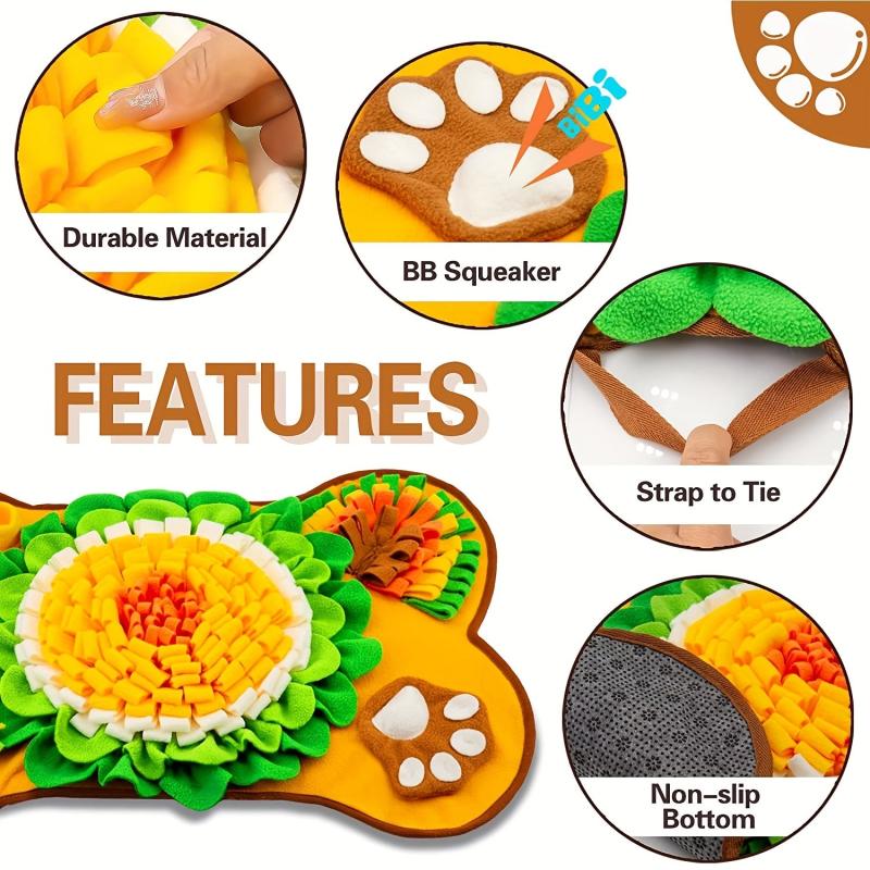Interactive Dog Snuffle Mat Slow Feeding Pad For Pet