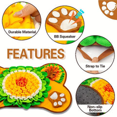 Interactive Dog Snuffle Mat Slow Feeding Pad For Pet