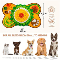 Interactive Dog Snuffle Mat Slow Feeding Pad For Pet