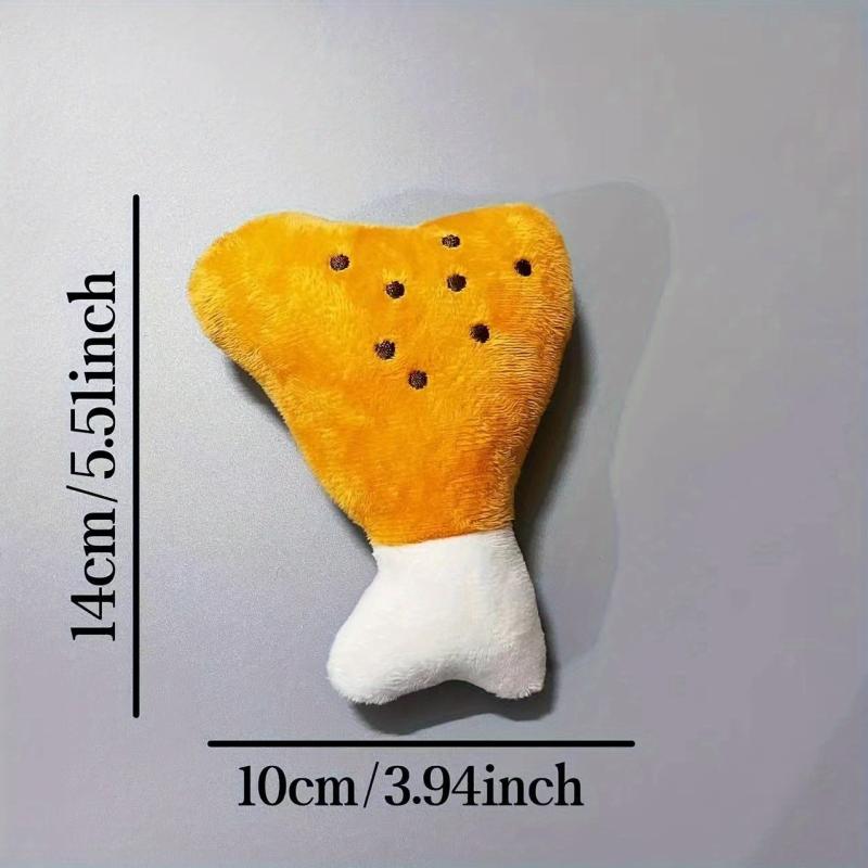 Chicken Leg Dog Chew Toy with Squeaker and Teeth Grinding Benefits