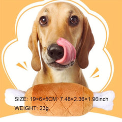 Chicken Leg Dog Chew Toy with Squeaker and Teeth Grinding Benefits