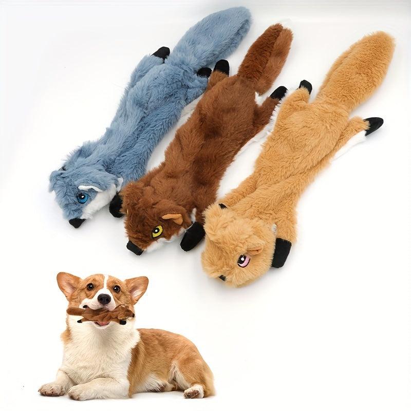 Durable Squirrel Pet Toy for Teeth Grinding and Chewing