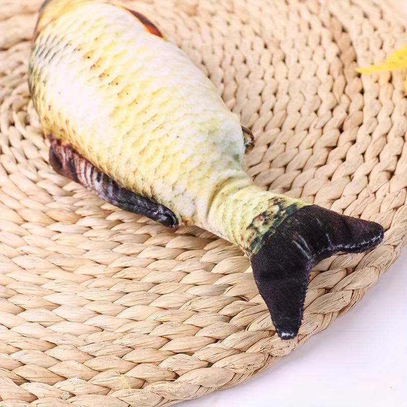 Plush Fish Doll Pet Toy Chew Interactive Pillow Supplies