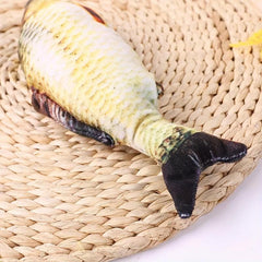 Plush Fish Doll Pet Toy Chew Interactive Pillow Supplies