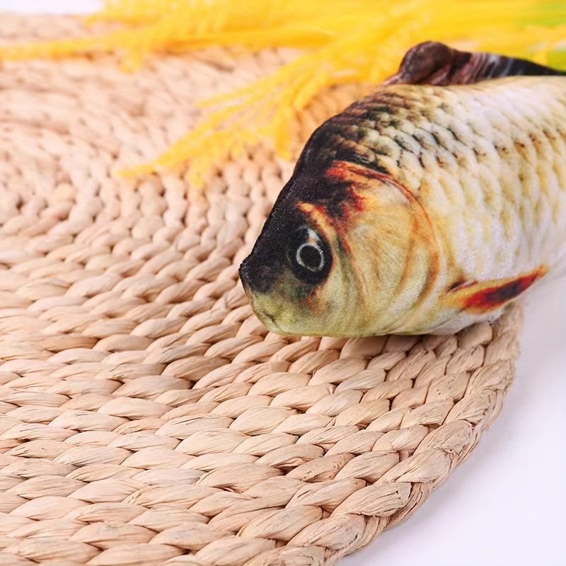 Plush Fish Doll Pet Toy Chew Interactive Pillow Supplies