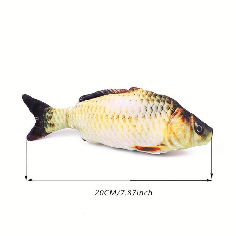 Plush Fish Doll Pet Toy Chew Interactive Pillow Supplies