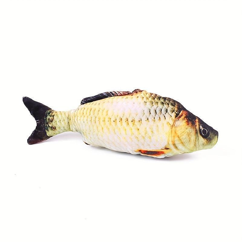 Plush Fish Doll Pet Toy Chew Interactive Pillow Supplies