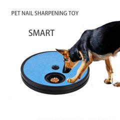 Dog Nail Scratch Pad Grinder Toy Food Dispenser Bowl