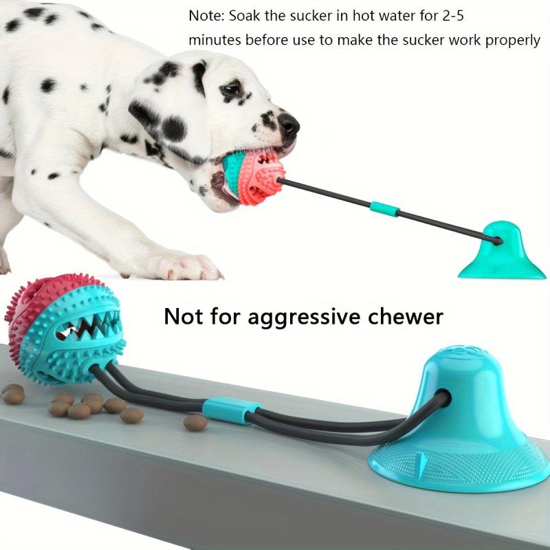 Dog Toy Pet Toy Ball Suction Cup Pull Rope Molar Leak Food Ball Chew