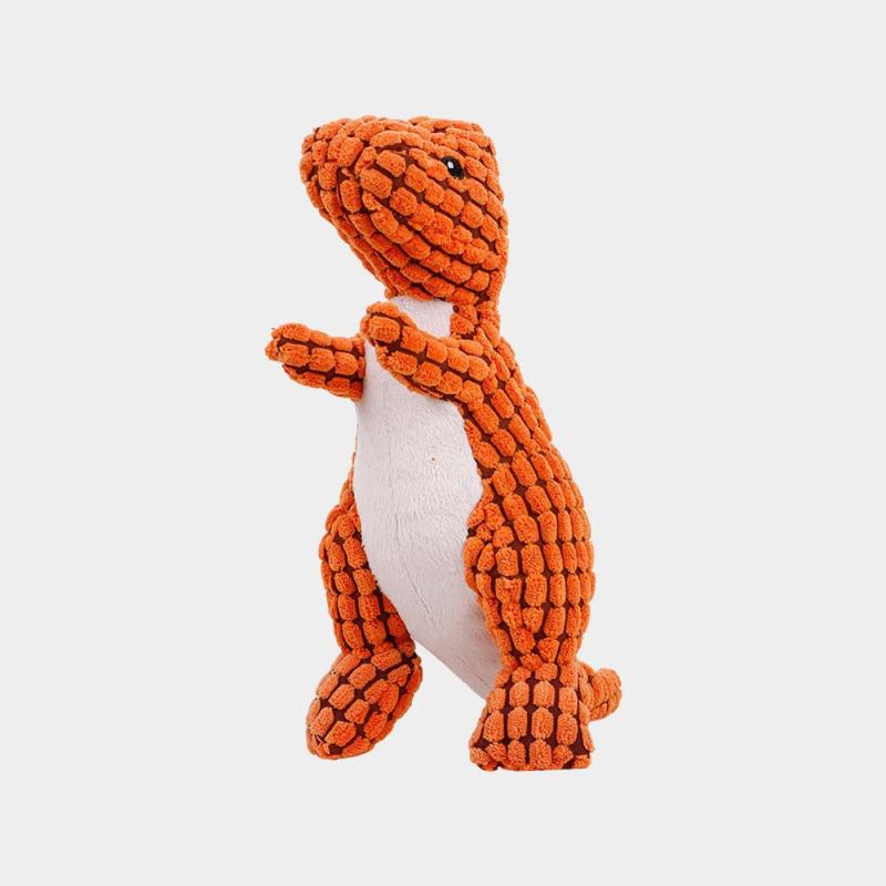 Dinosaur Pet Chew Toy for Dogs Squeak Plush Toy