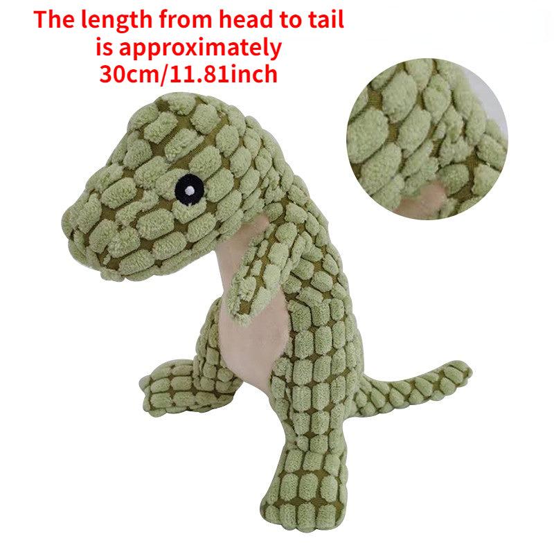Dinosaur Pet Chew Toy for Dogs Squeak Plush Toy