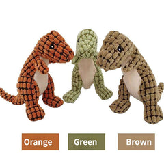 Dinosaur Pet Chew Toy for Dogs Squeak Plush Toy