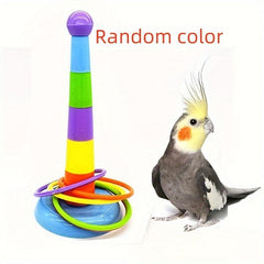 Bird Ring Training Toy Parrot Chew Toy Educational Interactive Toy
