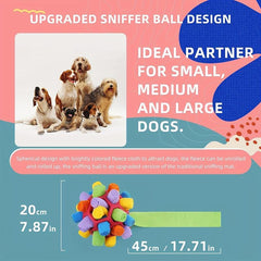 Snuffle Mat Dog Puzzle Toy Slow Feeder Portable Pet Snuffle Ball Toy