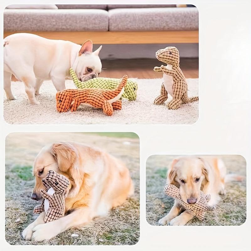 Dinosaur Pet Grinding Teeth Squeaky Plush Toy For Dog