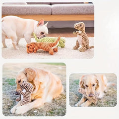 Dinosaur Pet Grinding Teeth Squeaky Plush Toy For Dog