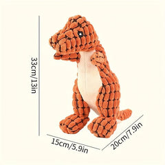 Dinosaur Pet Grinding Teeth Squeaky Plush Toy For Dog