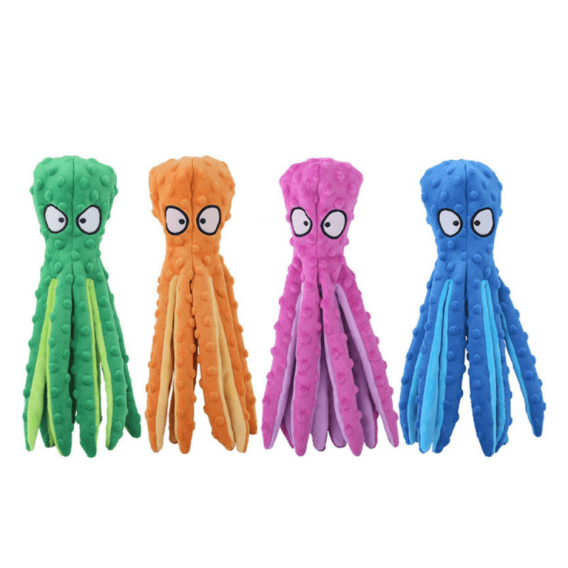 Durable Octopus Squeaky Dog Toy