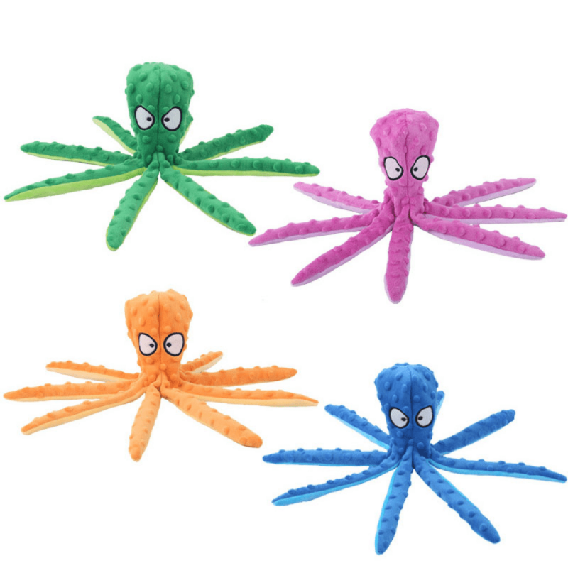 Durable Octopus Squeaky Dog Toy