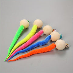Interactive Cat Worm Toy with Bell for Kittens